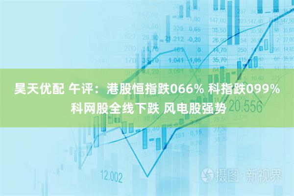 昊天优配 午评：港股恒指跌066% 科指跌099% 科网股全线下跌 风电股强势